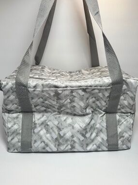 Thirty-One Fresh Market Thermal Bag NWT Large Insulated Cooler Expandable Grey